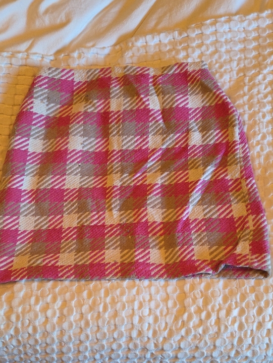SHEIN Dresses & Skirts - SHEIN Pink and White Plaid Mini Skirt